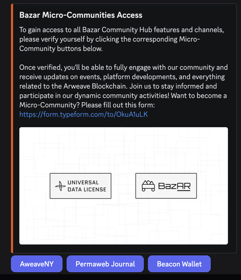Bazar Community Hub