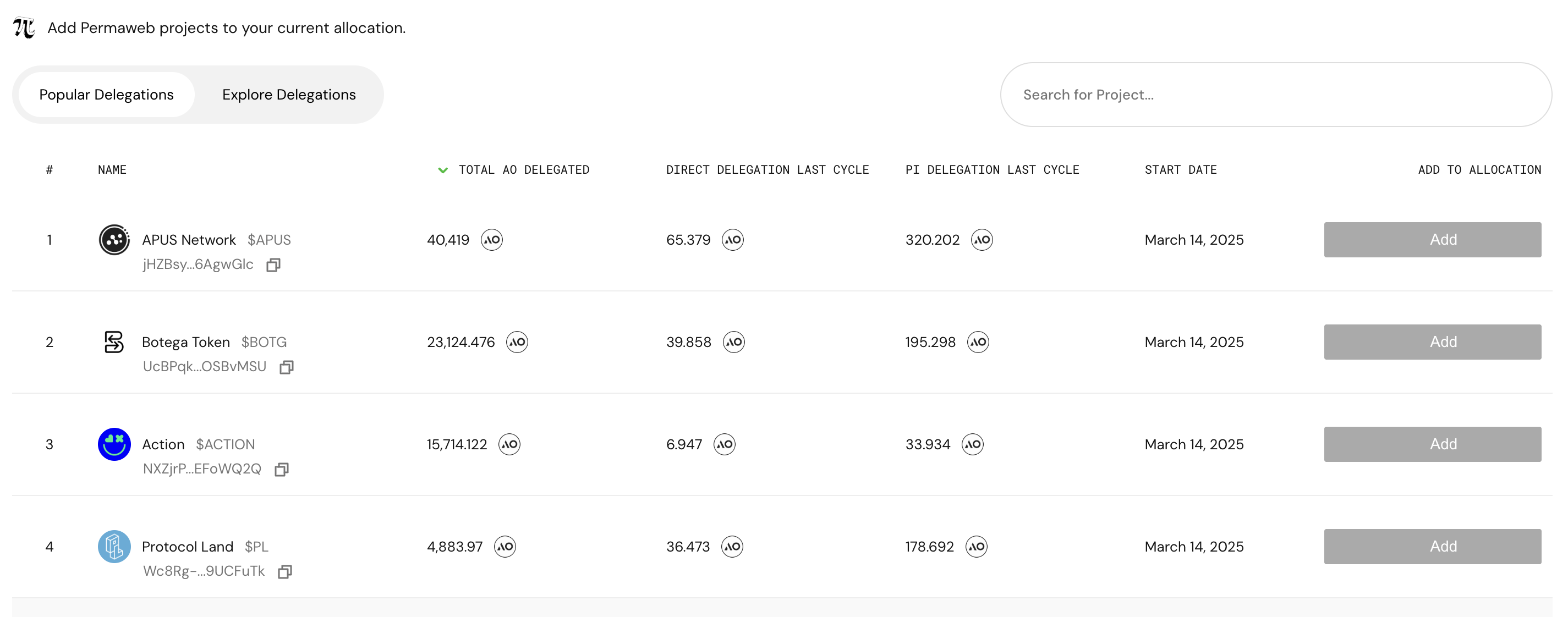 Permaweb Index Delegate UI
